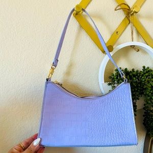 MNG embossed small shoulder bag